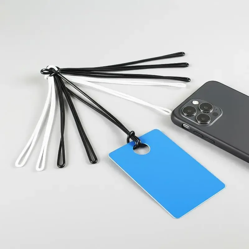 100 boucles en caoutchouc pour étiquettes de sac, étiquettes de bagages, sangles d'identification, accessoires de fabrication d'étiquettes, boucles en caoutchouc, supports pour étiquettes de bagages