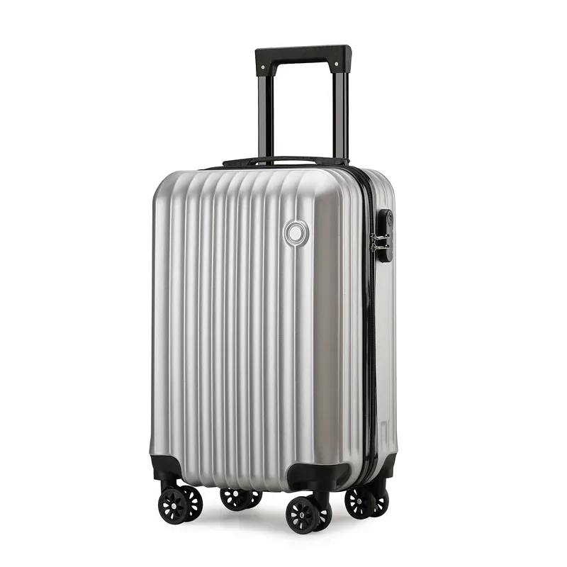 1 pièce, valise à bagages de 20 pouces, boîtier de chariot, serrure à combinaison, roues universelles, matériau de coque rigide pc, rangement en couches