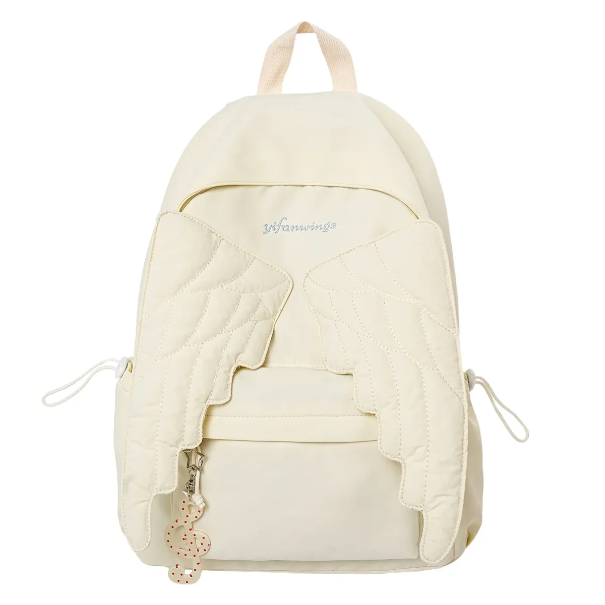sac à dos matelassé de style japonais, mignon et kawaii, pour homme et femme, multi-usages, résistant à l'eau, léger, rose, jaune, bleu