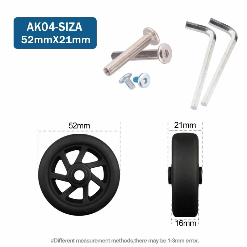 roues de remplacement universelles pour bagages de voyage, accessoires de réparation de valise, à la mode, 360 spinner