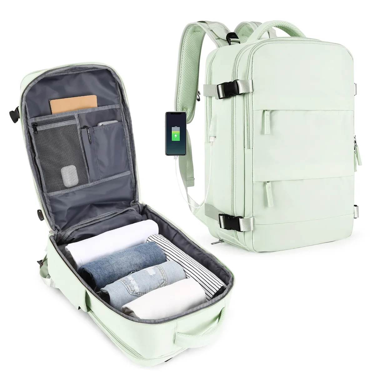 sac à dos de voyage pour femmes, sac à dos à main, sac à dos pour ordinateur portable tsa approuvé au vol, sac d'infirmière universitaire, sac à dos décontracté pour week-end