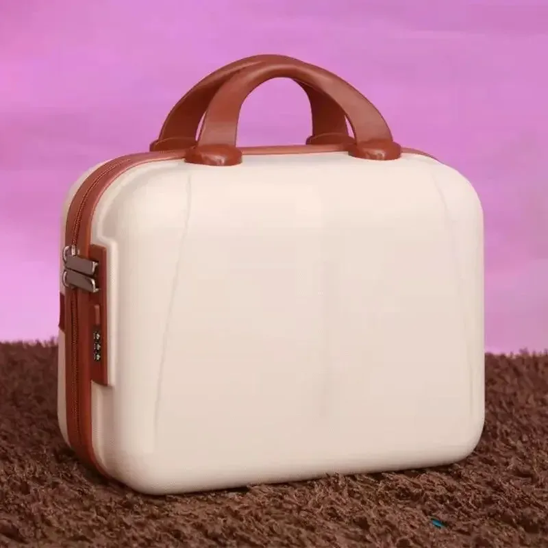 mini valise rigide étanche et résistante aux chocs de 14 pouces, avec mot de passe, pour ranger vos cosmétiques, bagage à main, nouveauté 2025