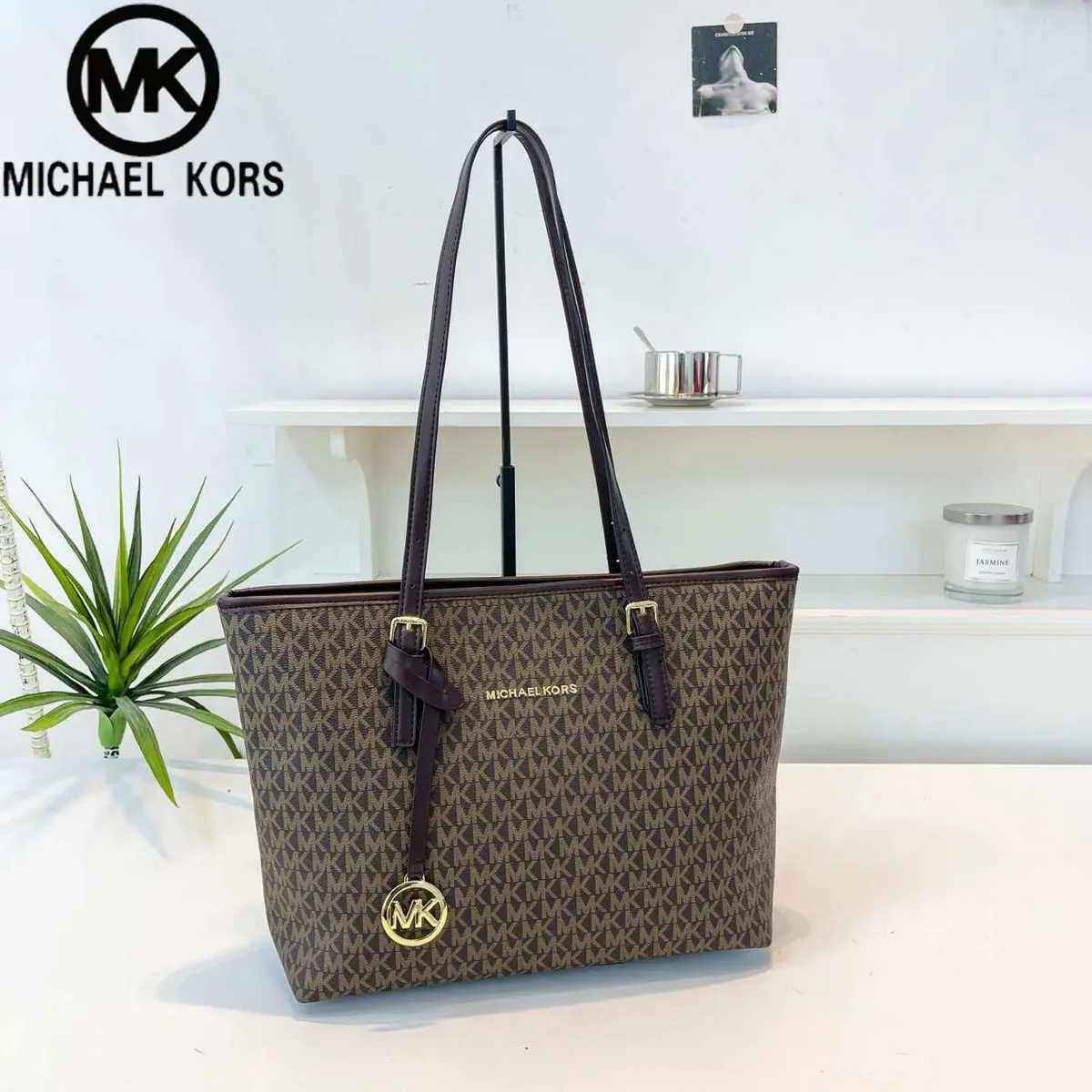 Michael Kors Ole Jet Set 2026 Nouveau Sac à Main de Luxe Décontracté Grande Capacité pour Femme MK Sac Fourre-tout à Lettres