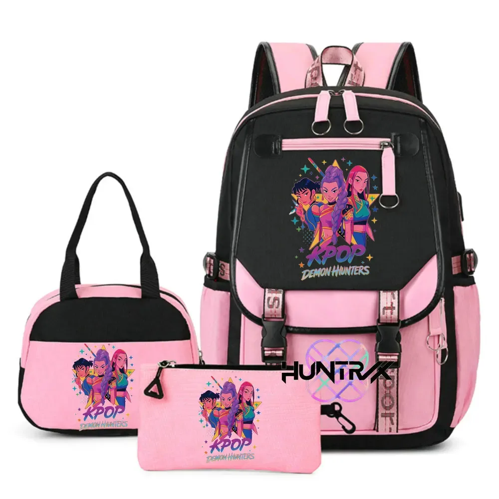 nouveaux sacs à dos kpop demon hunters, sac d'école pour garçons et filles, sac à dos pour ordinateur portable, pour adolescents, filles et femmes, imprimé mochila escolar, cadeau