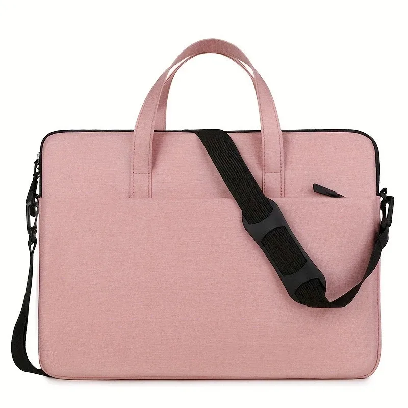nouveau sac pour ordinateur portable avec nom brodé personnalisé sac pour ordinateur portable de grande capacité pour affaires en plein air, sac cadeau pour ordinateur portable à bandoulière unique