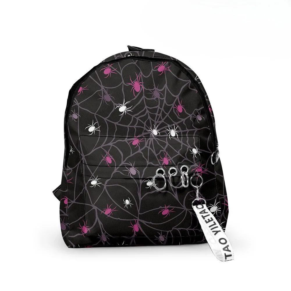 sacs à dos en toile d'araignée pour halloween, chauves-souris, sacs de voyage de randonnée college mignons kawaii, sac à dos scolaire pour étudiant, sac à dos pour garçon, fille, femme, homme, ordinateur portable