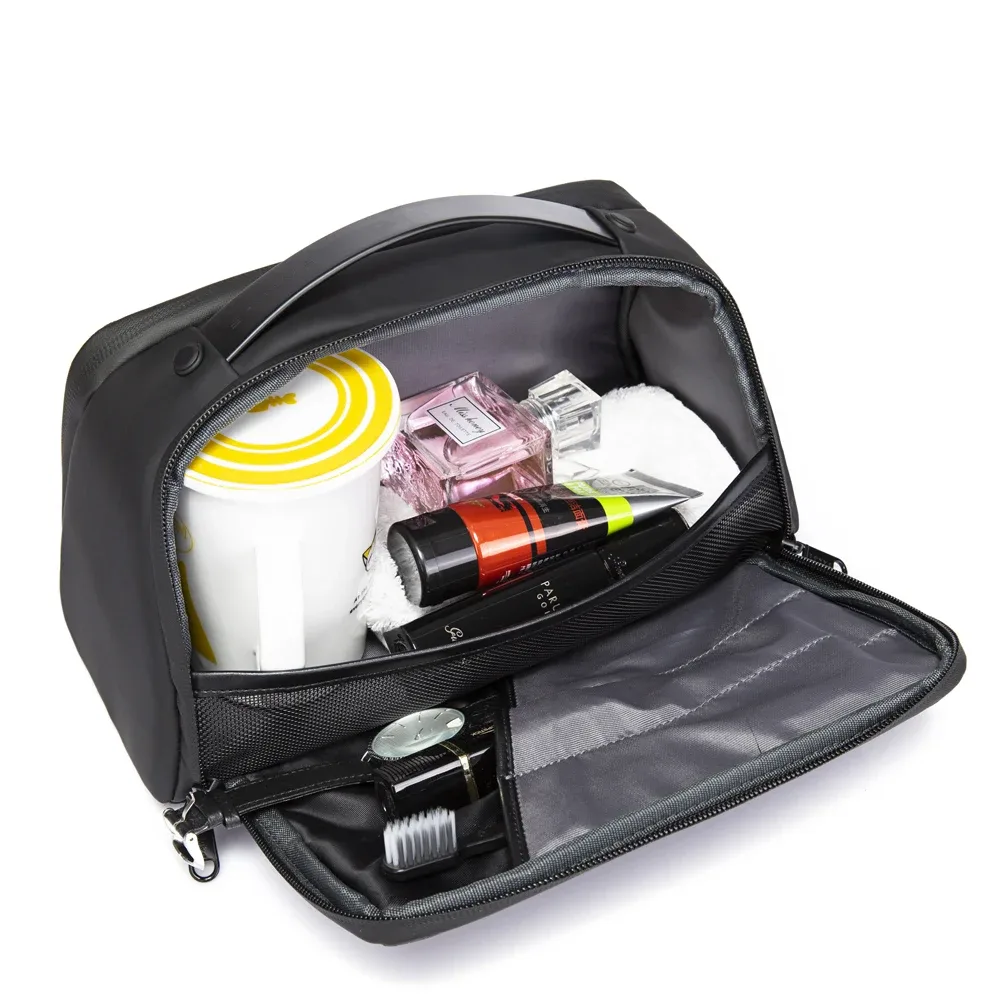 bange – trousse de toilette de voyage pour hommes et femmes, sac à cosmétiques, organisateur de produits de toilette, rangement de maquillage étanche, sac à main de séparation bry et humide