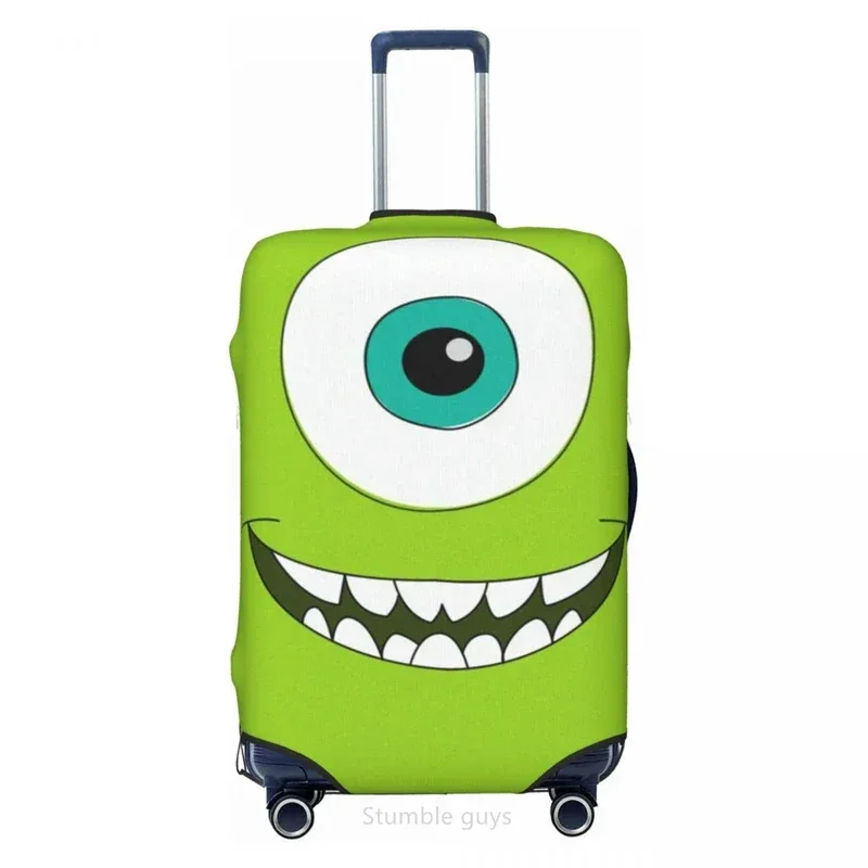housse de bagage lavable anti-rayures, imprimé m-monsteres, convient aux valises de 18 à 32 pouces, élastique, durable, anti-poussière, pour les voyages en plein air