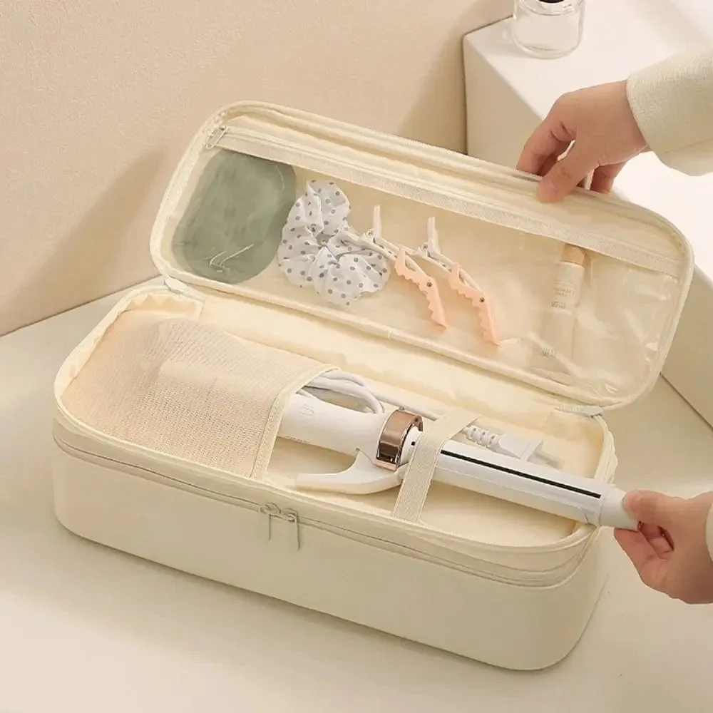 sac de rangement pour sèche-cheveux de grande capacité, étui de voyage anti-poussière, pochette de rangement multi-poches pour sèche-cheveux dyson