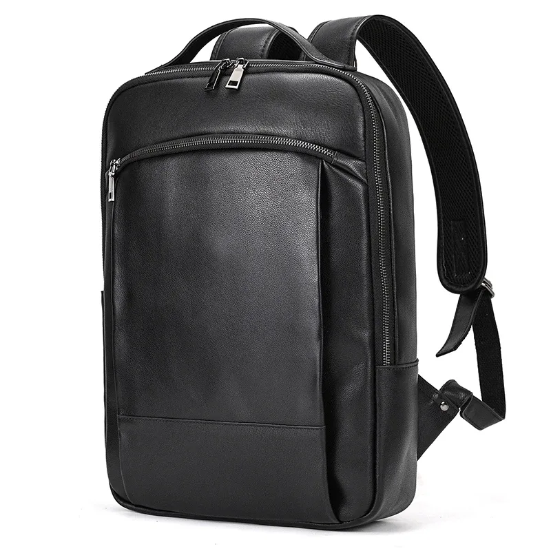 sac à dos de voyage vintage en cuir à double fermeture éclair pour homme, sacoche de voyage faite à la main