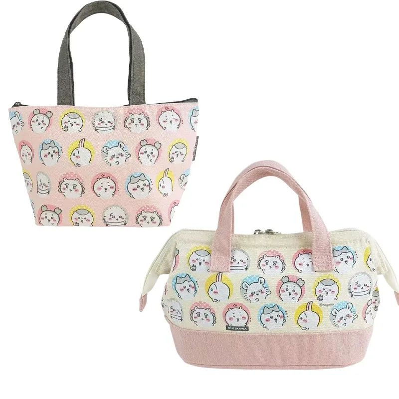 nouvelle sacoche isotherme portable chiikawa pour femme, motif dessin animé kawaii, en aluminium, pour garder 