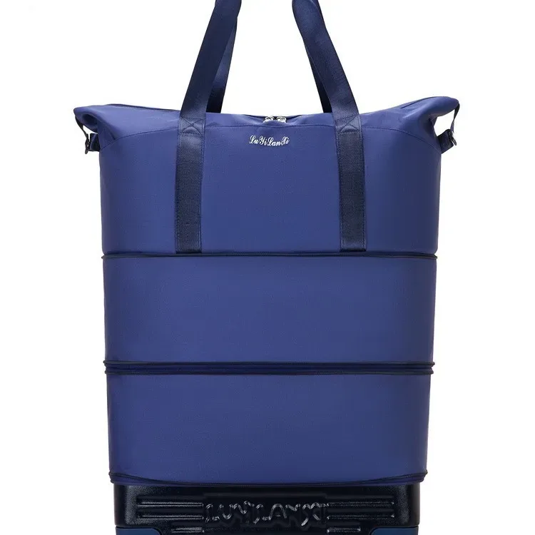 Nouveau sac de voyage léger avec roulettes universelles, grande capacité, pliable, imperméable, sac extensible pour les courts séjours et les voyages en plein air