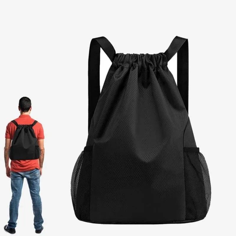 sacs à dos femmes hommes grande capacité bundle poche sac à cordon pour unisexe sport sac à dos décontracté couleur unie sacs de voyage