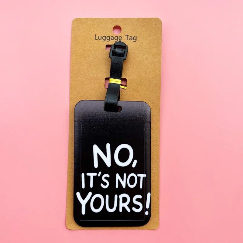 "ce n'est pas vous!" "étiquettes à bagages de voyage, id de valise, porte-adresse, étiquettes d'embarquement à bagages, étiquette portable