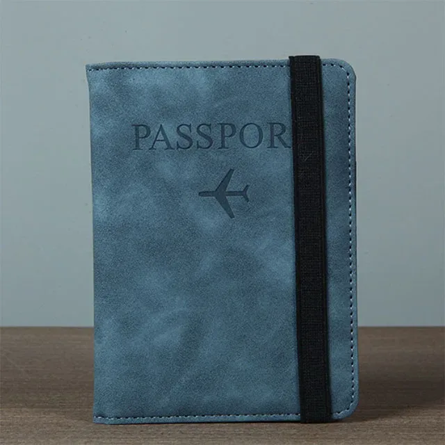housse de passeport avec bande de fixation, étanche, avec clip intégré, protection rfid, motif léopard, porte-passeport, accessoires de voyage