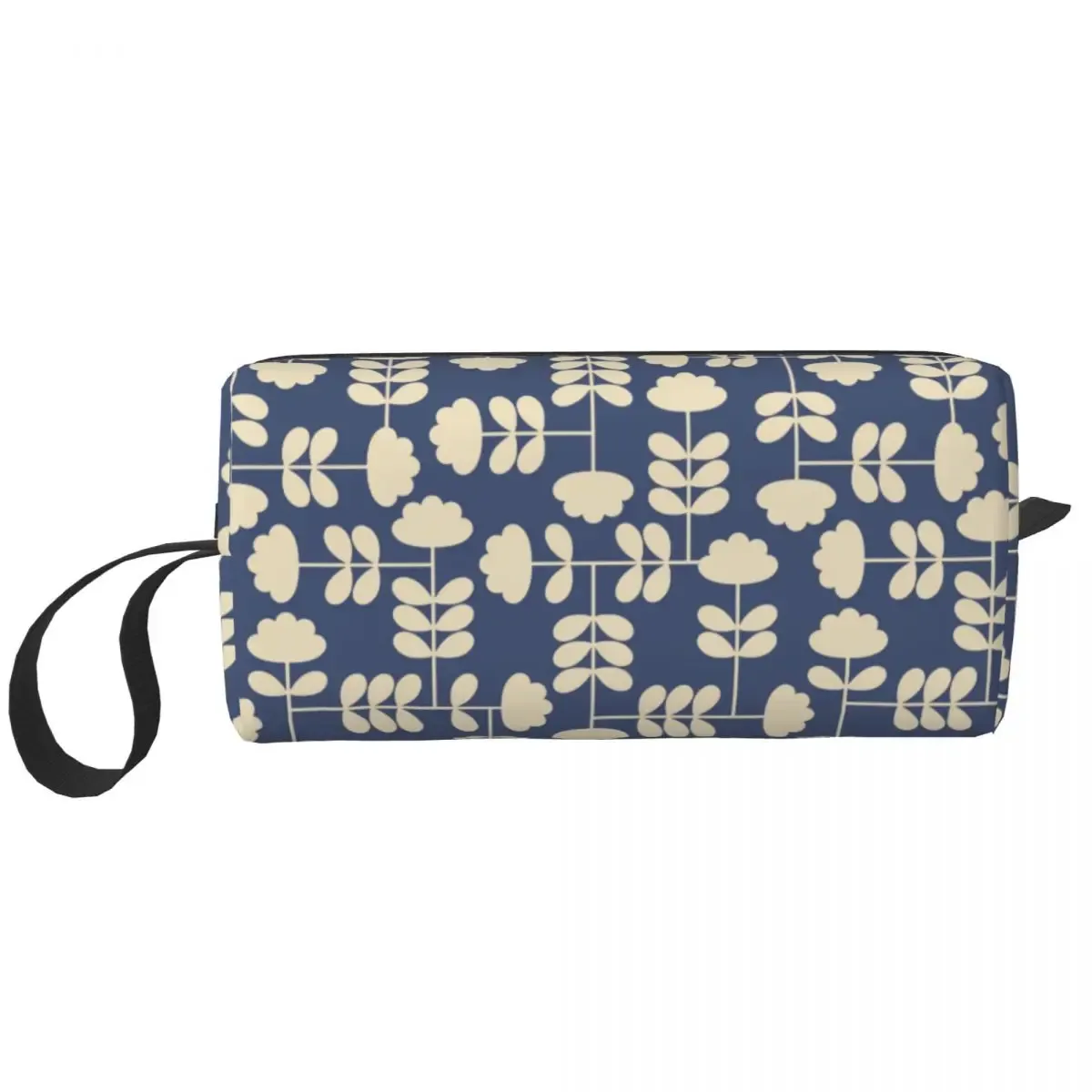 orla kiely-trousse de toilette de voyage à imprimé personnalisé de fleur d'émeraude, sacs de rangement de maquillage et de cosmétique pour femme, trousse de trousse dopp