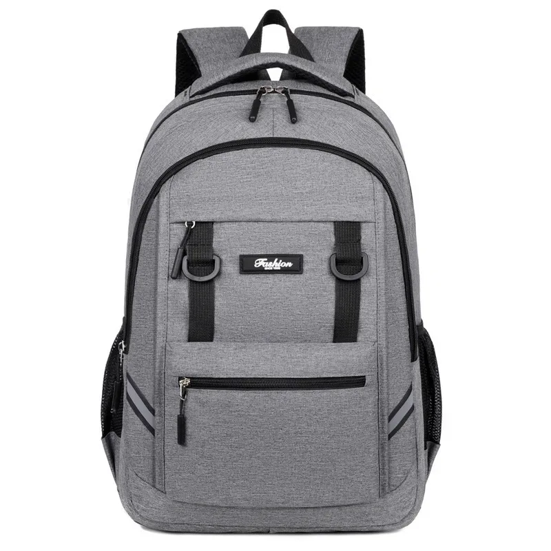 sac à dos épais de grande capacité, sac à dos de voyage en plein air, simple, couleur unie, double épaule pour lycée, nouvelle collection