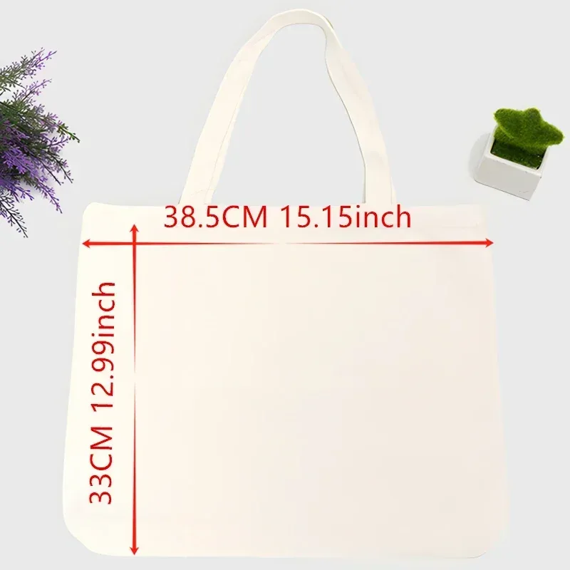 Sac fourre-tout en toile pour homme avec motif slogan, style streetwear pour les courses quotidiennes et les sorties décontractées