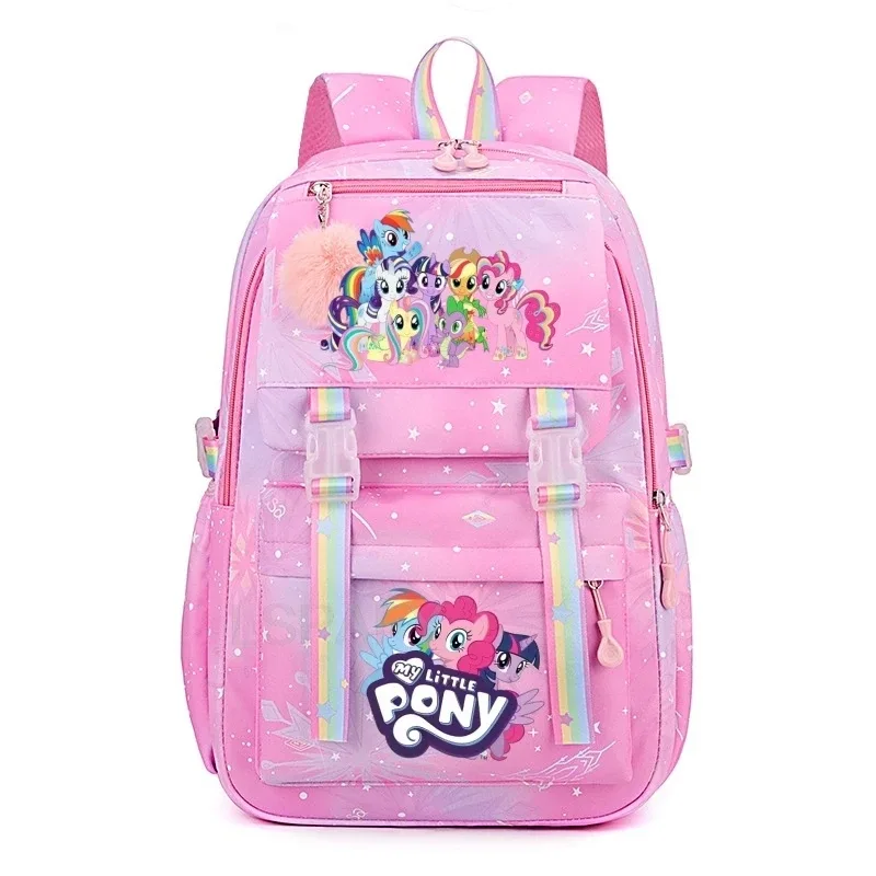 Sac à dos My Little Pony pour femmes, garçons et filles, sac à livres, sac à dos de dessin animé kawaii pour étudiants et adolescents, Mochila, cadeau d'anniversaire