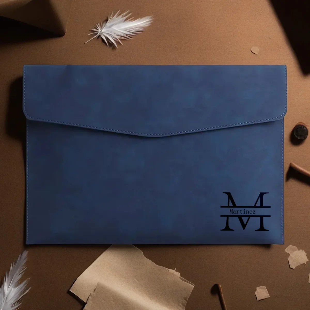 porte-documents a4 en cuir pu personnalisé, 5 couleurs au choix, organiseur de dossiers élégant pour le bureau et les voyages d'affaires