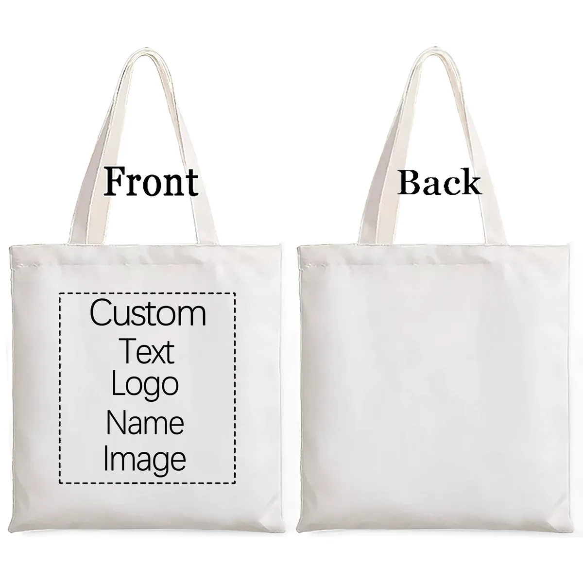 grands sacs fourre-tout en toile 40x42cm personnalisables avec logo, sacs à main réutilisables, cadeau pour demoiselles d'honneur, mariée, étudiants, sac de voyage pour femmes