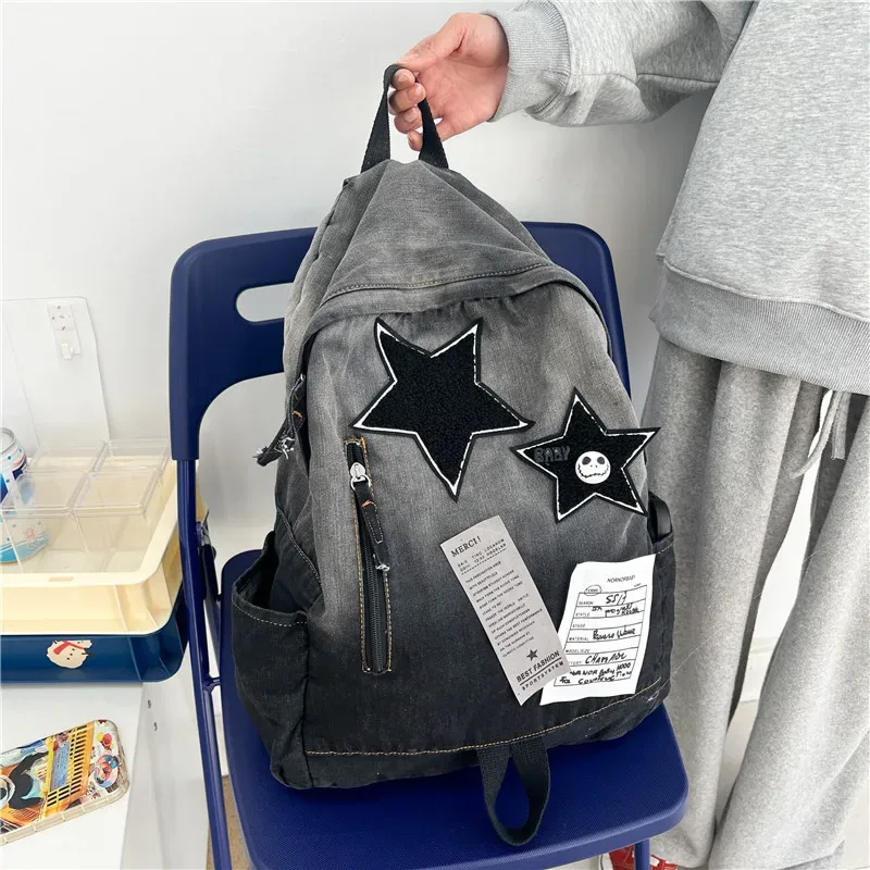 sac à dos étoile de cowboy dégradé pour collégiens, voyage partout, grande capacité