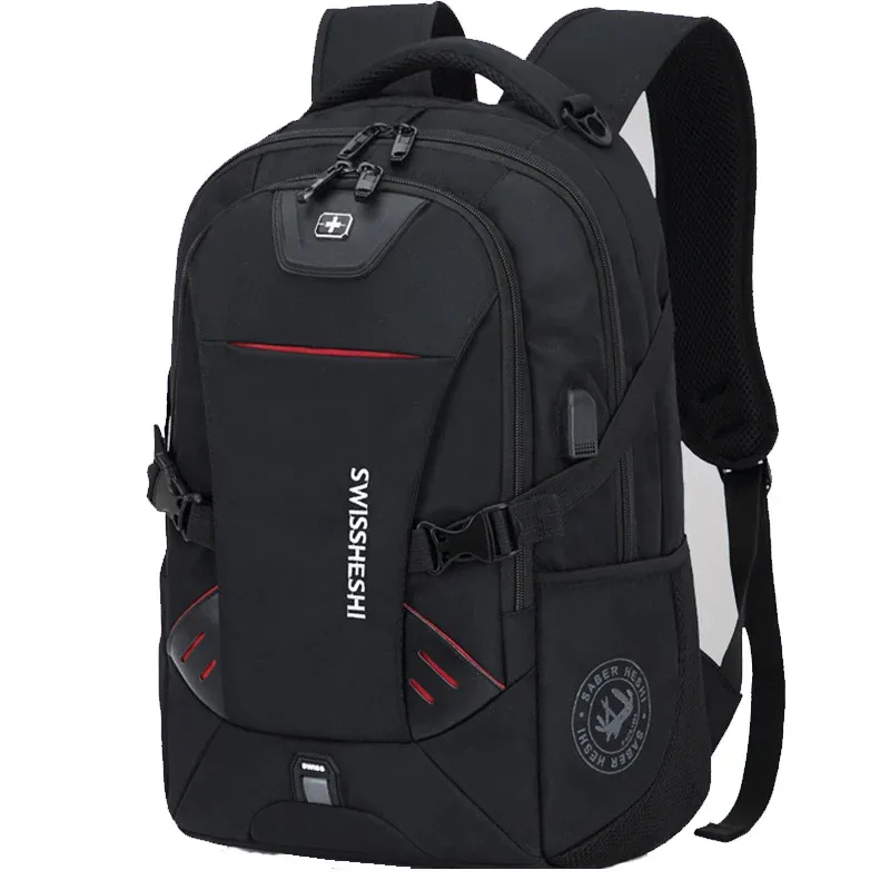 sac à dos multifonction pour hommes, chargement usb, mode, affaires, voyage, antivol, étanche, pour ordinateur portable de 17 pouces, sac d'école