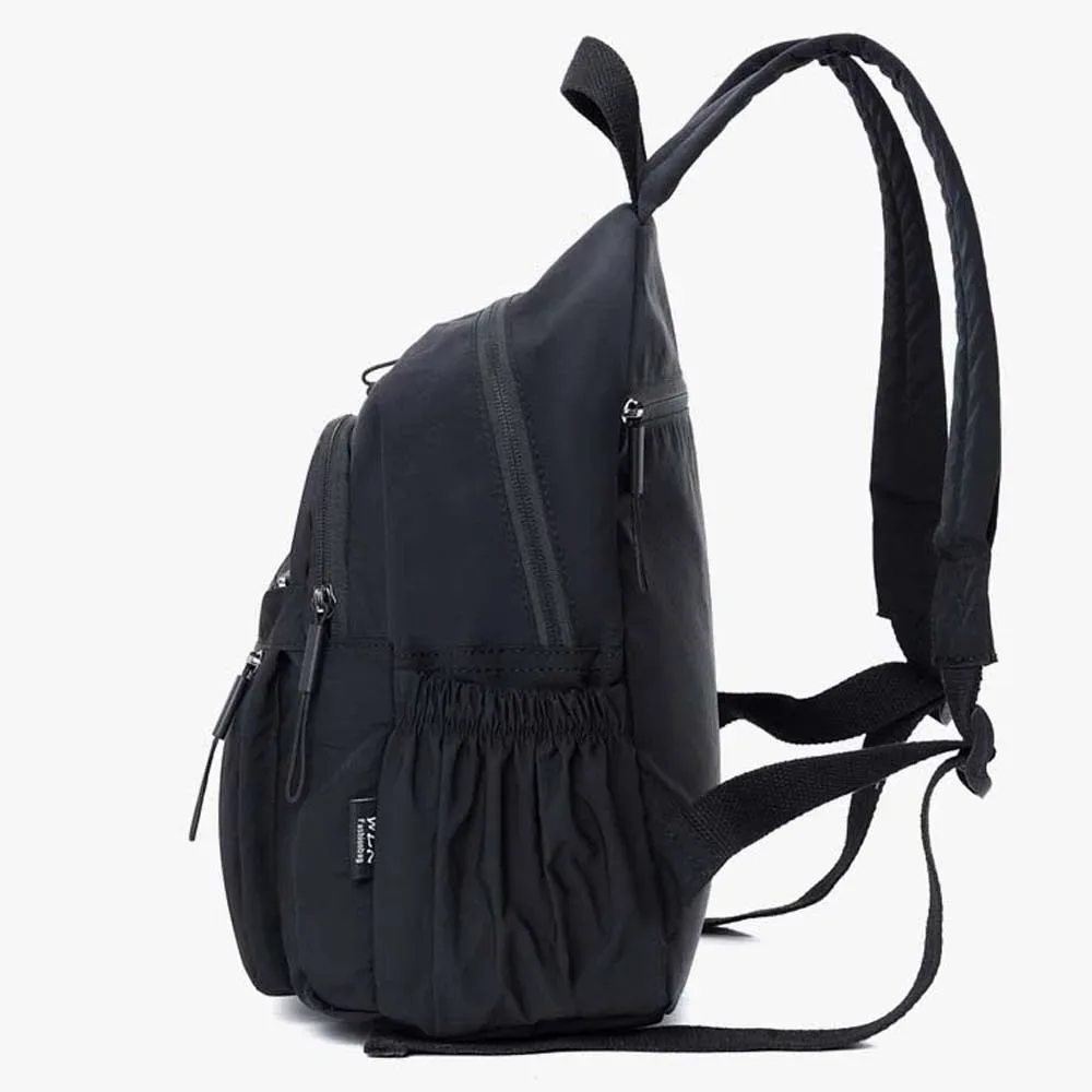 sac à dos en tissu oxford de grande capacité, style japonais, couleur unie, sac à dos décontracté, pochette d'épaule souple et légère, pour tous les jours