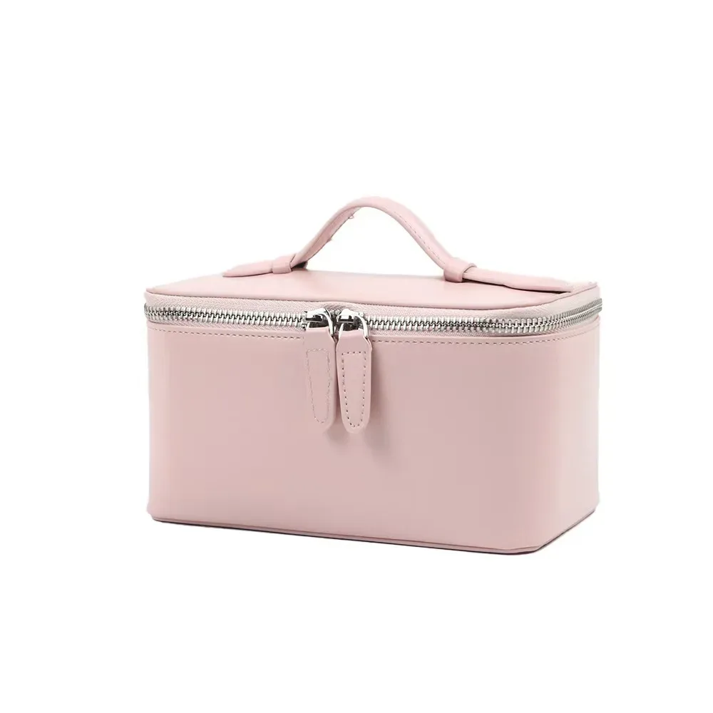 saffiano divisé pour femmes, sac de rangement de maquillage suspendu portable, kit dopp, besoin de voyage en cuir