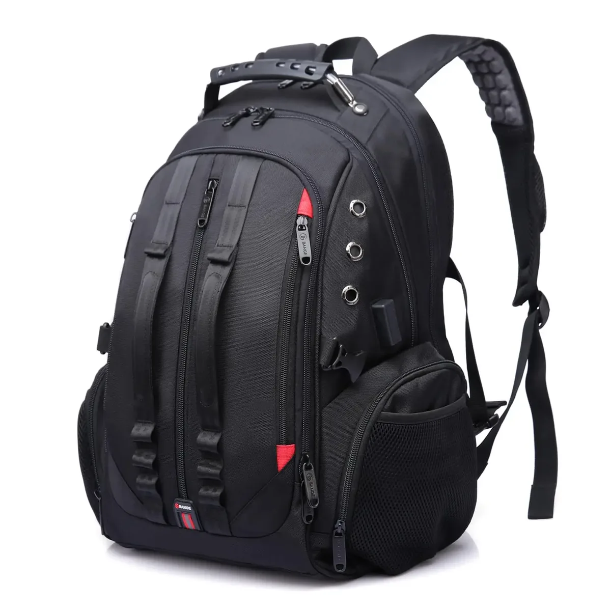 bange grand sac à dos multifonction pour ordinateur portable 40l 17 pouces sac à dos de voyage durable sac d'école pour adolescents avec port de recharge usb