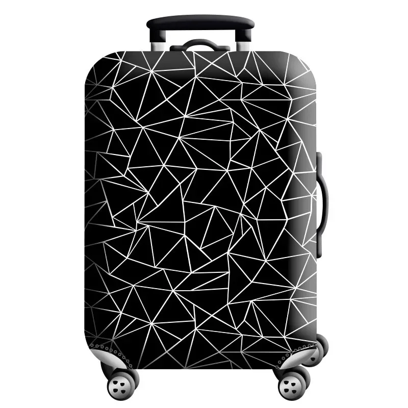 housse de protection pour bagages en tissu extensible, étui anti-poussière pour bagages, adapté à la valise de 18 à 32 pouces, organisateur de voyage