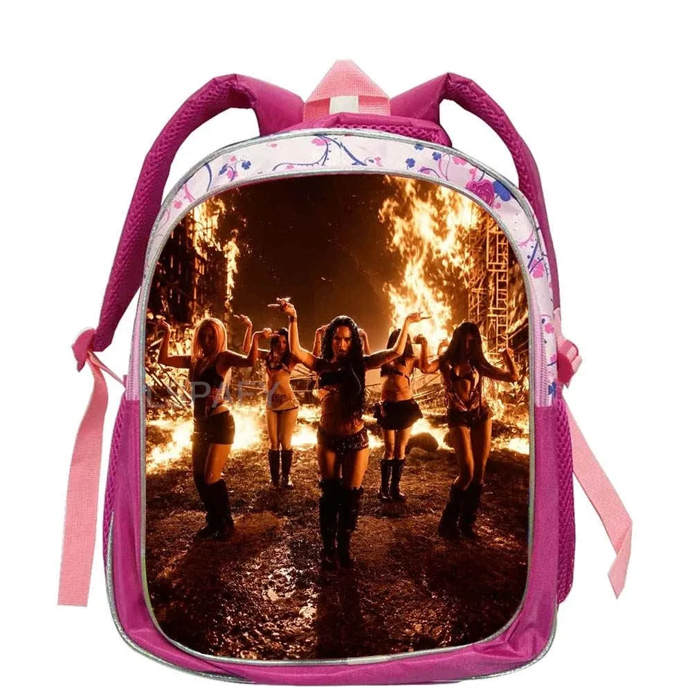 sacs à dos tendance katseye roses pour enfants, sacs d'école pour adolescentes et adolescents, sac à dos décontracté et tendance 12 pouces
