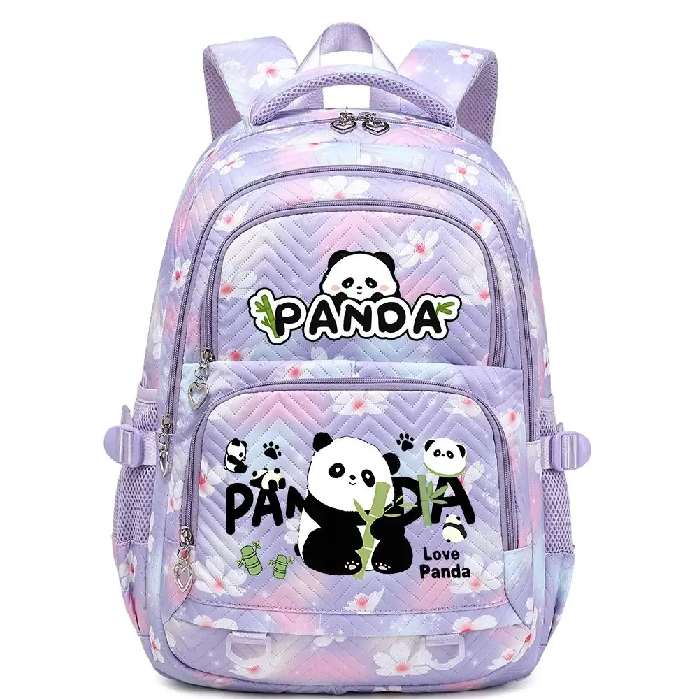 nouveau panda he hua sac à dos mignon dessin animé imprimé étudiant cartable mode garçons filles haute qualité grande capacité voyage sacs à dos