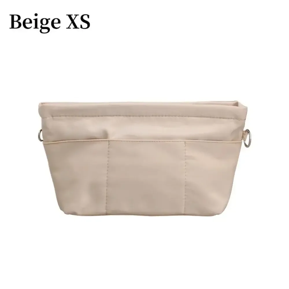 1 pièces nouveaux sacs de rangement insérer sac cosmétique portable feutre doublure sac multi-poche avec fermeture éclair haut sac à main organisateur femmes