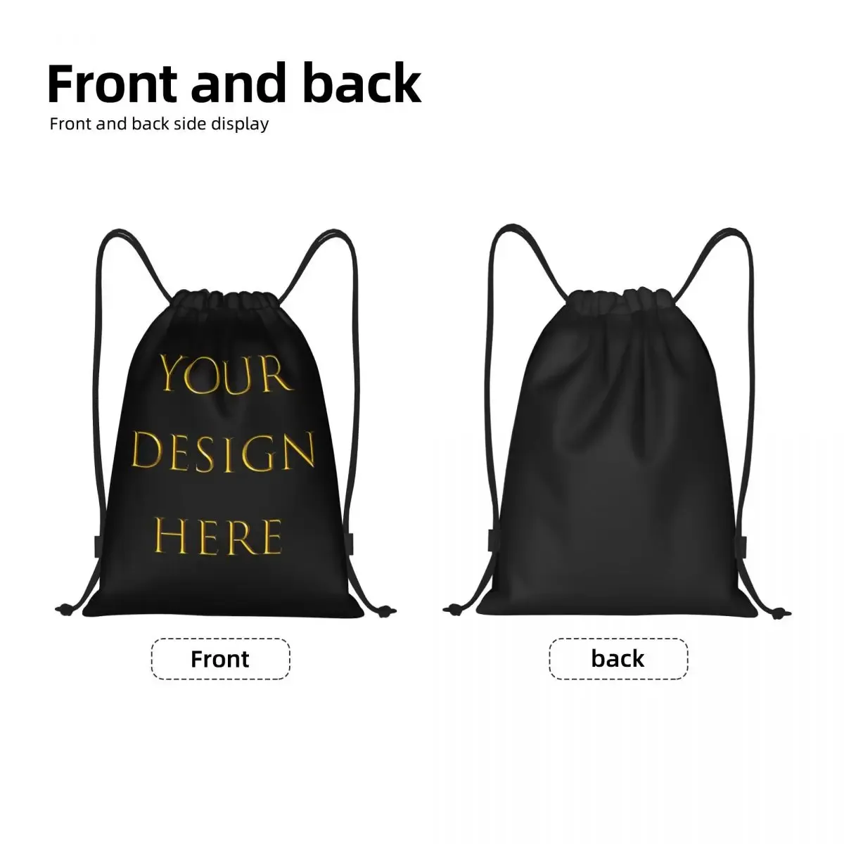 personnalisez votre photo logo texte impression cordon sac à dos gym sport sac à dos portable votre conception