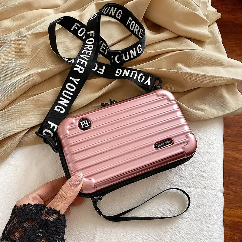 nouveau sac bandoulière de grande capacité, sac de maquillage multifonctionnel à coque rigide, mini valise, sa