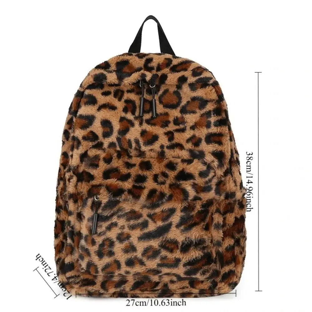 sac à dos léopard en matériau à la mode, léger et mignon, sac à dos à bandoulière de grande capacité, sac à livres à usage quotidien