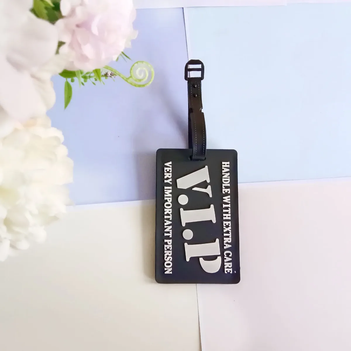 nouvelles étiquettes à bagages créatives en pvc – étiquettes d'identité pour carte d'embarquement, adresse, nom – étiquettes de valise mignonnes – accessoires de voyage