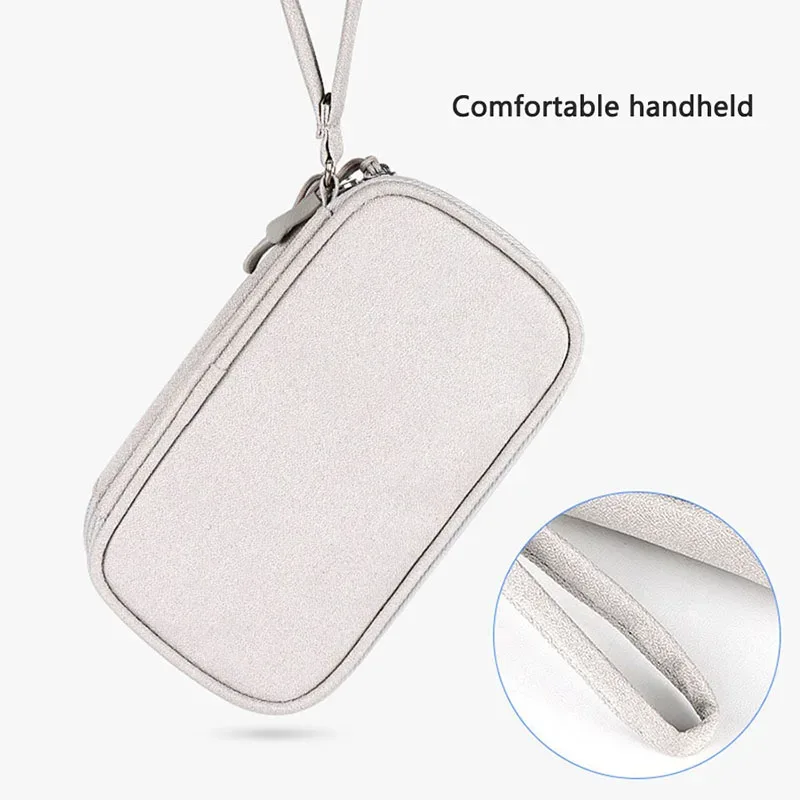 sac de rangement numérique portable multicolore pour voyage - pochette organisatrice de câbles électroniques pour chargeurs, câbles usb, batteries externes, écouteurs