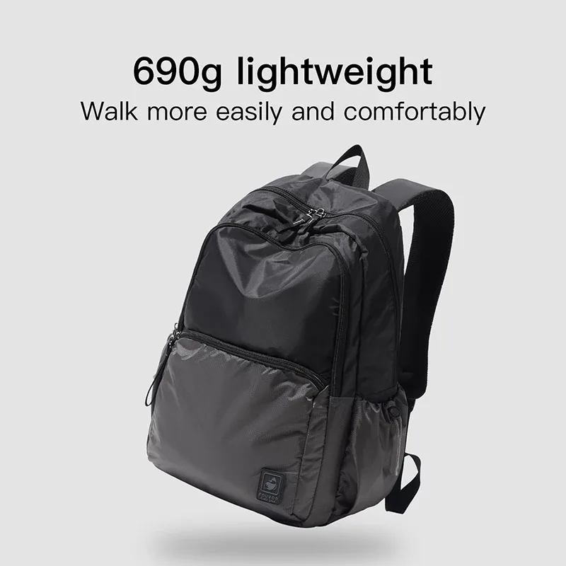 fouvor hommes sacs à dos ordinateur portable voyage d'affaires avion cabine sac à dos sport décontracté sacs d'affaires mode sac d'école 3027-09