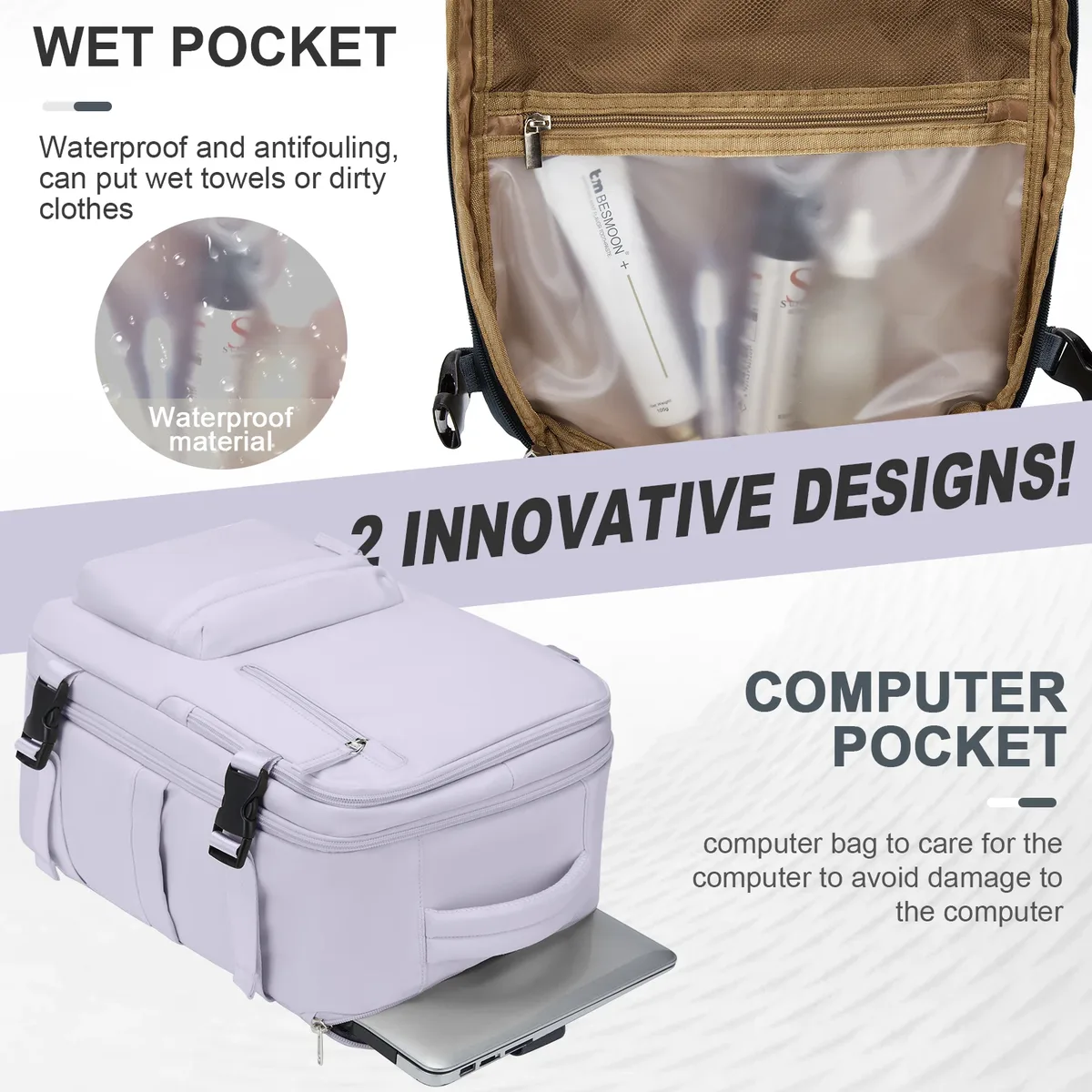 sac à dos de voyage de cabine pour femmes, sac pour ordinateur portable, grande capacité, easyjet, sac à main 45x36x20, ryanair 40x20x25, sac résistant à l'eau