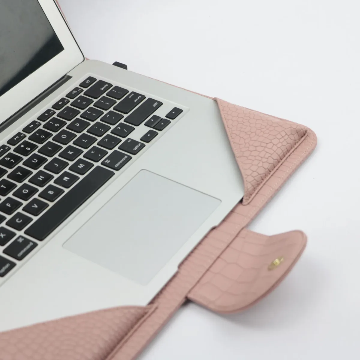 housse de protection pour ordinateur portable, lettres personnalisées, motif crocodile, pour macbook air pro retina 13 pouces, support