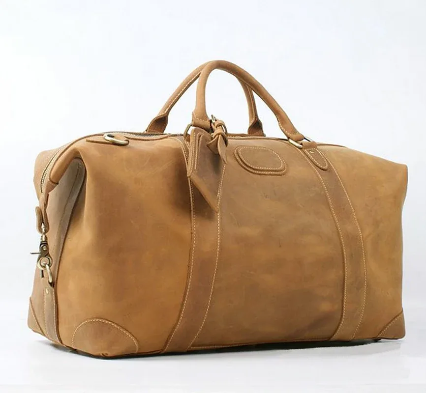 sac de voyage pour homme en cuir véritable crazy horse vintage, grand sac de voyage, sac de sport pour homme, sac de nuit, sac de week-end, grand modèle m110