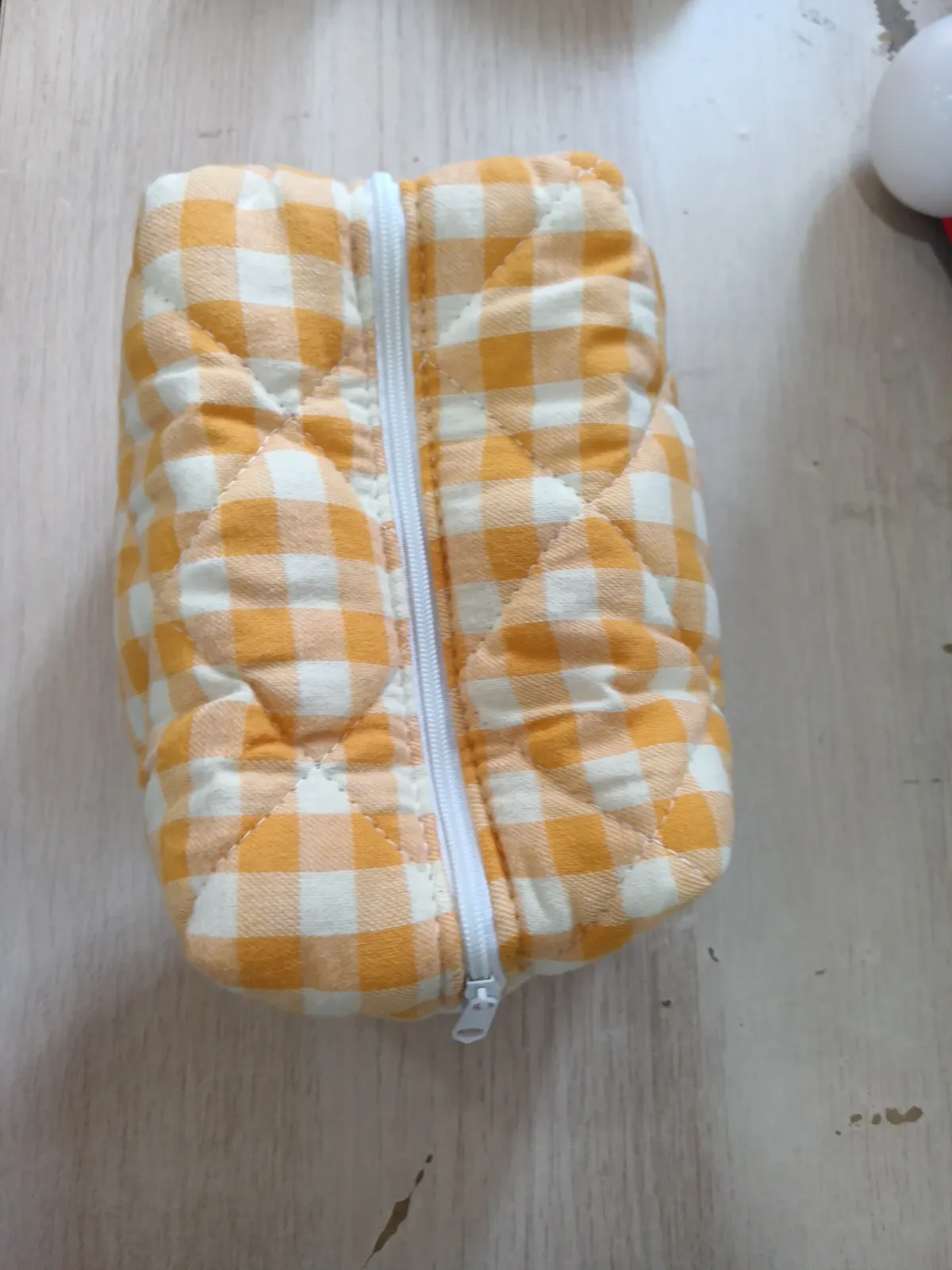 pochette de maquillage couleur bonbon pour femmes, jolie pochette à carreaux de grande capacité, boîte à cosmétiques portable, sacs de rangement pour femmes