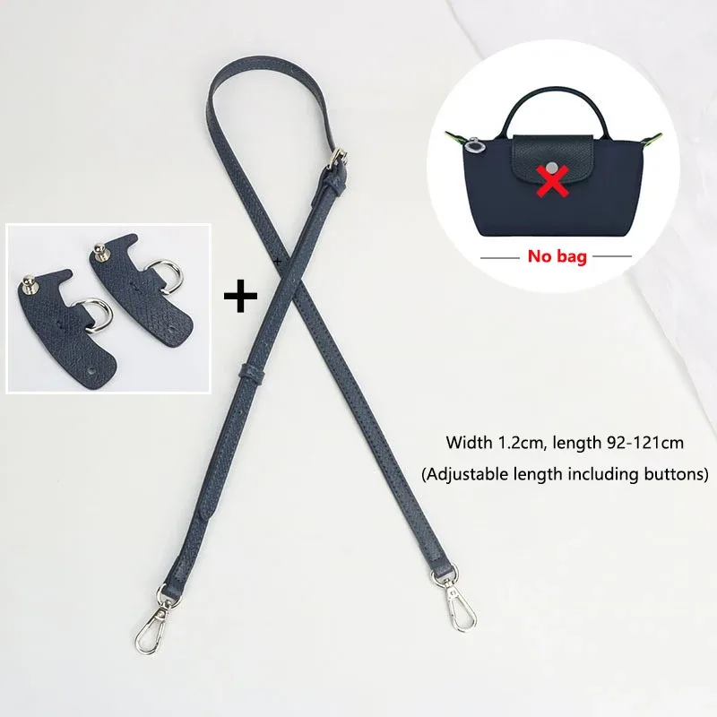 1 ensemble de sangles de sac pour longchamp mini, ensemble de sangles d'épaule en cuir véritable sans poinçon, accessoires de sac à bandoulière de transformation