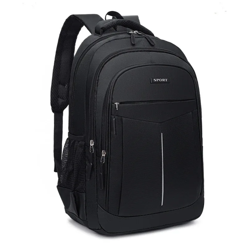 sac à dos pour homme - sac pour ordinateur portable noir de grande capacité, sangle réglable et compartiments multiples, sac de voyage de loisirs