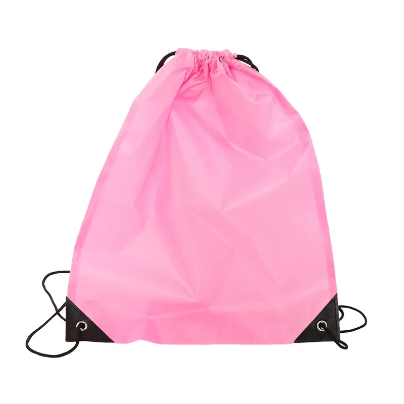 sac à dos en nylon durable avec cordon de serrage, sac de rangement pour sports de plein air et salle de sport, sac de voyage léger pour activités