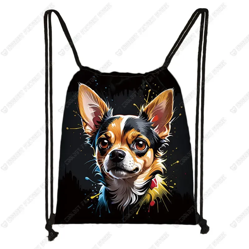 sac à dos de rangement de chaussures shih tzu, sac à livres, support, interconnexion, peinture, chien, proximité, wstring, troupeau des contribuables allemands