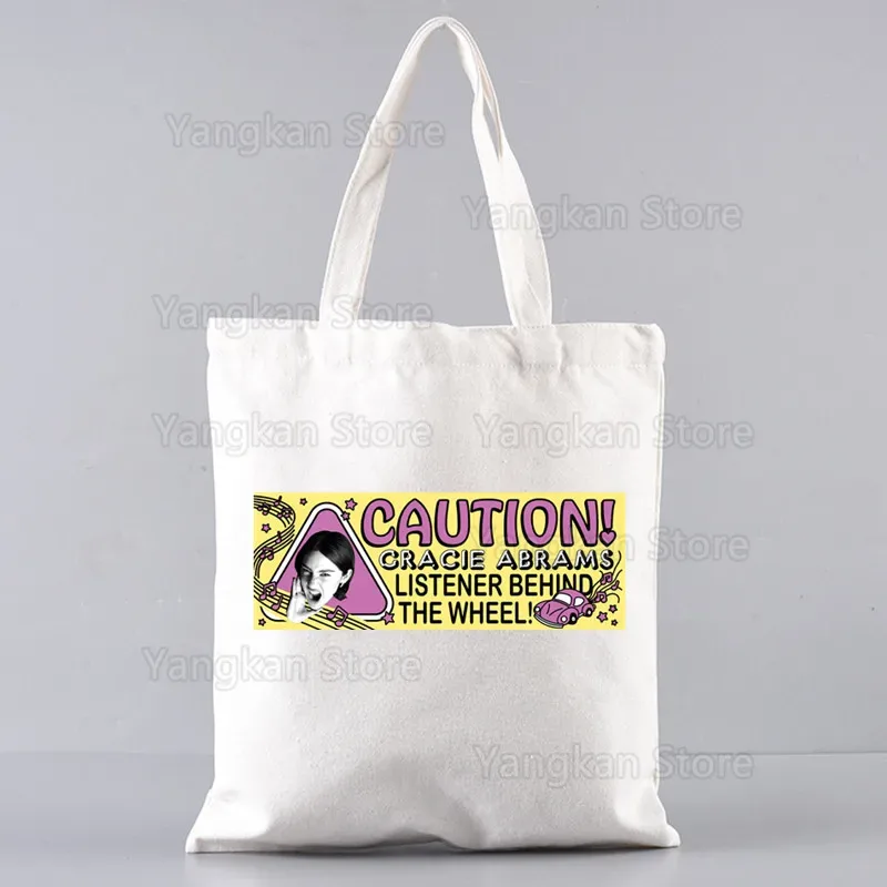 gracie abrams femmes toile sac fourre-tout eco sac à provisions grande capacité sac à bandoulière pour femmes femme pliable plage shopper sac