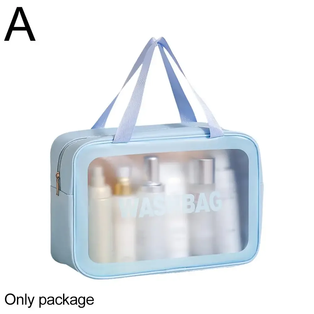 trousse de toilette de voyage portable femme, pochette de rangement maquillage transparente et imperméable, grande capacité, organisateur cosmétique, étui beauté femme